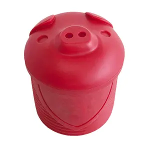 Contenedor de silicona con forma de cerdo para almacenamiento, contenedor de grasa de Bacon