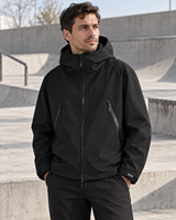 Veste de randonnée imperméable 3-en-1 avec logo personnalisé pour hommes et femmes, coupe-vent, respirante, pour la montagne, avec capuche