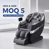Fauteuil de massage intelligent AI pour le corps entier, commande vocale, airbag chauffant, rouleau pour les pieds, écran tactile, Bluetooth, fauteuil de massage électrique pour la maison
