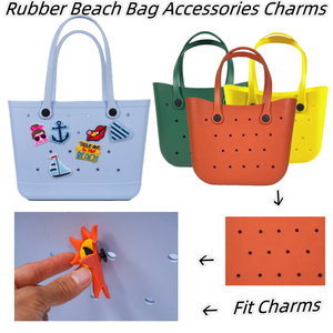 Sacs à main pour femmes en silicone, chaussures en mousse EVA d'été, breloques pour chaussures en PVC, accessoires pour chaussures - Product Image 3