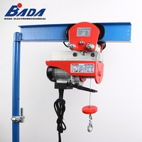 Palans électriques BADA neufs 180/220W 230V/120V avec chariot, 1 tonne, câble métallique, télécommande pour hôtels et levage