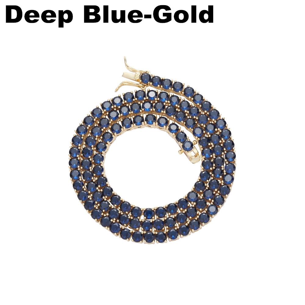 Bleu profond-or