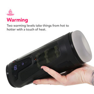 TPE 슬리브 텍스처 워밍 자동 남성 자위기구 9가지 진동 8가지 추진 모드 <span class=keywords><strong>2</strong></span>단계 가열 USB 충전식 - Product Image 2