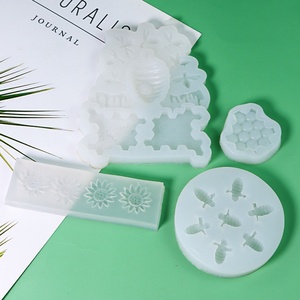 Moule à savon en silicone en forme de ruche, moule à savon en résine d'animaux mignons pour la fabrication de savon, fournitures de bricolage, cire fondue, gâteau de cire d'abeille, décoration artistique au chocolat - Product Image 4