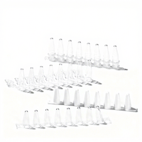 Tubo de PCR BKMAM Bio de 8 pocillos, 0.1/0.2/0.5ml, resistente a altas temperaturas, fluorescente, cuantitativo, con tapa plana de PP individual para centrífuga