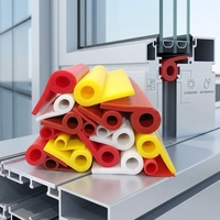 Joint d'étanchéité en caoutchouc silicone extrudé de type E P O D U pour murs-rideaux en verre et structures de véranda