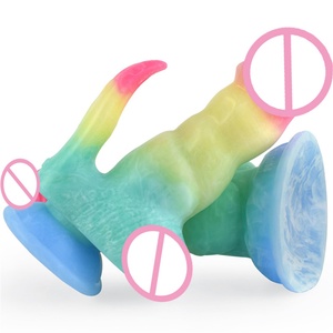 NNSX Double Headed Penis Rubber Natural Artificial Penis Colorful Realistic <b>Dildo</b> for Woman Sex Toys for Women Penis - Product Image 1