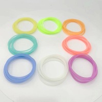 Vente en gros d'usine de chouchous et bracelets en caoutchouc pour enfants, en silicone, luminescents dans le noir, sous licence