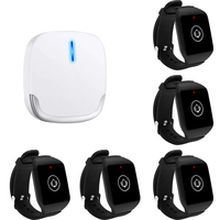 Système d'alerte d'urgence sans fil rechargeable pour soignants, avec récepteur d'affichage et alarme, pour personnes âgées et maisons de retraite