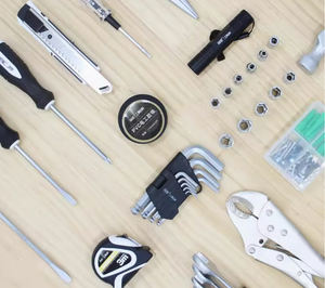 مجموعة أدوات منزلية متعددة الوظائف، أدوات صيانة يدوية كاملة تشتمل على لقم مفك ومفتاح ربط، معبأة في صندوق - Product Image 5