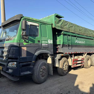 Camion à benne basculante d'occasion HOWO 8*4 Prix ​​abordable Excellentes performances Camion à benne basculante d'occasion HOWO à vendre 12 pneus - Product Image 1