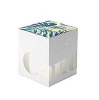 Boîte d'emballage élégante pour bougies avec impression personnalisée, boîte pliante avec logo personnalisé, boîtes à bougies plates