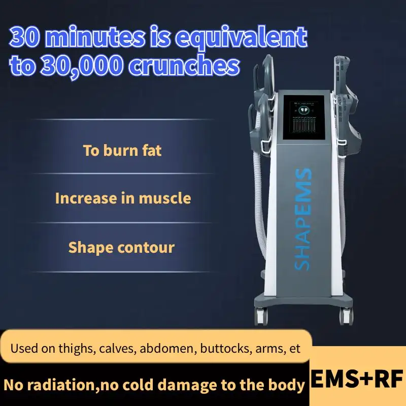 ポータブル電磁4ハンドルemslimneoボディ痩身ems成形彫刻機15 teslaRF減量