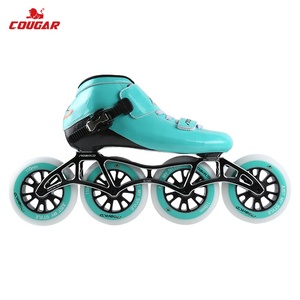 Campeonato de alta calidad110mm <span class=keywords><strong>PU</strong></span> rueda azul patinaje patines de velocidad en línea - Product Image 3