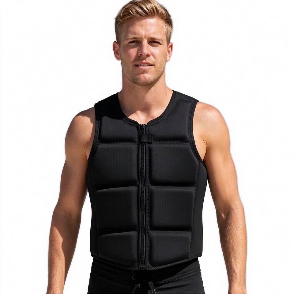 Custom Neoprene Life Jacket with High Flotation for Surfing Fishing ...