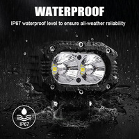 Luces LED de Trabajo a Prueba de Agua de 4 Pulgadas y 50w, Luces Antiniebla de Haz Amplio para Camiones Todoterreno, Motocicletas, SUV, ATV, UTV, Barcos, Tractores