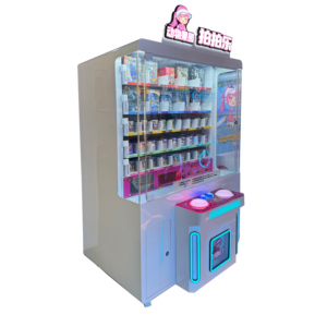 조이스틱 제어 미니 LED 램프 클로 아케이드 게임 장난감 놀이 공원 사용 상을위한 동전 작동 플라스틱 시뮬레이터 - Product Image 3