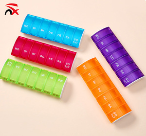 Colorful 7 Days Portable Pill Box Customized Storage Case for Hot Sale Travel Pill Box