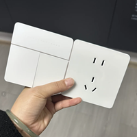 Interrupteur mural intelligent à touches de piano avec contrôleur de scène sans fil Zigbee, compatible Apple Home/HomeKit, relais de lumière toujours connecté