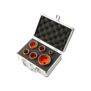 Jeu de forets diamantés brasés sous vide VBC 120mm pour le travail dur des carreaux de granit et du béton Punte Per Carotaggio Diamantate - Product Image 4