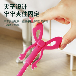 Clip de soporte para botas LEC, para botas largas y cortas, plegable, tipo soporte, rojo, 2 piezas, organizador de zapatos - Product Image 2