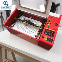 Machine de gravure laser CO2 refroidie à l'eau QUANTUM 3040 4030 340 430 pour cartes de mariage, prend en charge les formats DXF/LAS, bois, papier