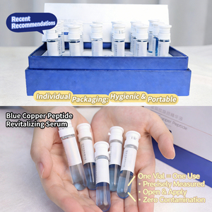 Suero de Péptidos de Cobre Azul GHK-Cu de Alta Calidad al por Mayor, Repara <span class=keywords><strong>la</strong></span> Barrera Cutánea, Reduce el Enrojecimiento, Cuidado de <span class=keywords><strong>la</strong></span> <span class=keywords><strong>Piel</strong></span> Sensible, Set de 16x5ml - Product Image 4