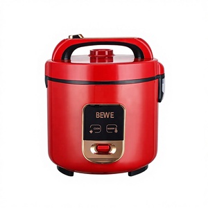 Automatic Red Deluxe Rice <b>Cooker</b> 1.0-2.8L Portable Plastic Housing With Steamer and Measuring Cup Household Stylish Appearance S - Product Image 1