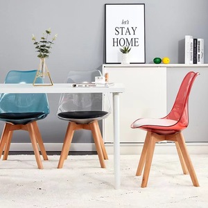 <span class=keywords><strong>Chaise</strong></span> de salle à manger nordique <span class=keywords><strong>en</strong></span> <span class=keywords><strong>bois</strong></span> massif transparent <span class=keywords><strong>avec</strong></span> siège rembourré <span class=keywords><strong>en</strong></span> cuir pour usage <span class=keywords><strong>en</strong></span> restaurant, <span class=keywords><strong>chaise</strong></span> Imus Crystal <span class=keywords><strong>en</strong></span> gros - Product Image 2