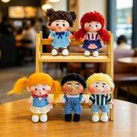 Porte-clés en peluche personnalisé avec logo, motif visage amusant, mini poupée, breloque de sac, vente en gros, directement de l'usine, idéal pour cadeau d'enfant