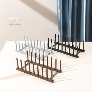 Multifunctional <b>Kitchen</b> Dish Rack 8 Row Cup Holder Quick Dry Draining Rack For Tabletop Use - Product Image 1