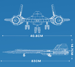 Nouvelle arrivée Reobrix SR 71 noir oiseau <span class=keywords><strong>avion</strong></span> briques de construction bricolage jouets modèles jouets pour enfants blocs de construction - Product Image 5