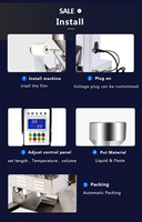 Machine d'emballage automatique multifonctionnelle pour poudre d'eau, thé liquide, huile, riz, café, jus, ketchup, miel, sucre, aliments, noix, petits emballages