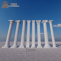 Colonne et pilier romain en marbre blanc naturel en gros