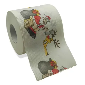 Рождественская туалетная бумага с принтом Деймона, туалетная бумага с логотипом, оптовая продажа
