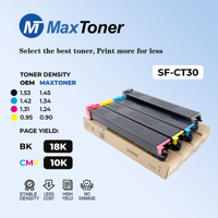 Cartouche de toner chimique de haute qualité compatible MaxToner SF-CT30 SFCT30 pour imprimante copieur Sharp BP-C2021 C2521 C2522 C2621R