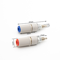 Connecteur de prise femelle banane plaqué nickel 4 mm