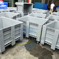 Boîte de palettes en maille HDPE robuste | ventilé et empilable pour les fruits en vrac