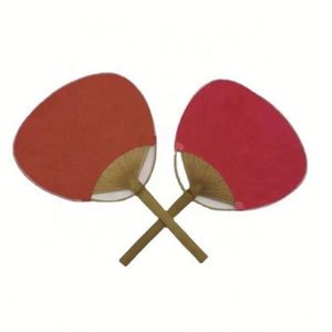 Abanico de Papel Redondo de Bambú Estilo Japonés Colorido, Tallado a Mano, Regalo Empresarial para Promociones y Eventos, Abanico Sencillo - Product Image 2