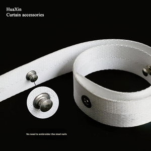 Schlangenförmiger S-Typ Elektrischer Vorhangriemen, verdickt 3cm 1.3mm, Wellenmuster, hochfestes Seidenstoffband, moderner Metall-Vorhanghalter - Product Image 3