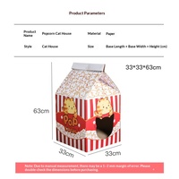 Carton OEM en forme de boîte de lait fraise pour animaux de compagnie, en carton ondulé, ensemble de conception d'emballage personnalisé, pack de vente en gros