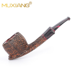 MUXIANG Briarwood Smoking Pipe Straight Type 3mm Filter Cumberland Mouthpiece For Men - Product Image 2
