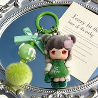 Porte-clés en peluche ours endormi et lapin, breloque de sac Kawaii, mini pendentif en peluche mignon, vente en gros, OEM & ODM disponibles