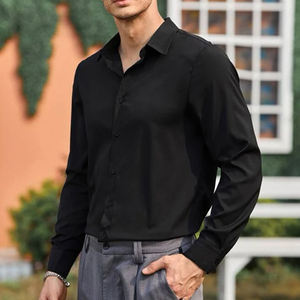 Camisa informal de algodón blanco de manga larga con botones, camisa de vestir formal de alta calidad, camisas ajustadas para hombre/ - Product Image 1