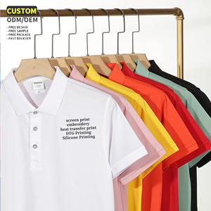 Chemises <span class=keywords><strong>polo</strong></span> pour hommes grandes tailles, manches courtes, uniformes de bureau élégants, chemises d'entreprise, chemises <span class=keywords><strong>polo</strong></span> en coton brodées personnalisées pour hommes - Product Image 5