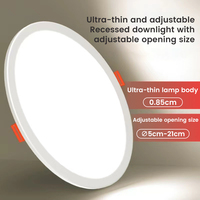 Offre Spéciale Dalle LED Encastrée Extra Plate à Ouverture Libre, Spot LED Encastrable à Trou Mince Orientable