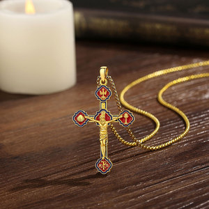 Merryshine 925 sterling Silver Saint Benedict/<span class=keywords><strong>ST</strong></span> Michael/Cruz de caravaca Mặt dây chuyền vòng cổ Quà Tặng tôn giáo cho phụ nữ người đàn ông - Product Image 2