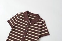 Ropa de Mujer MYST&ZA, Verano 2026, Blusa a Rayas con Cuello Polo, Elegante y Moderna, 8779145  8779146