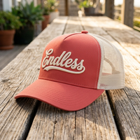 Nuevas Gorras Trucker Deportivas Unisex Ajustables con Visera Plana, Bordado 3D Personalizado, Pana y 100% Poliéster, Modelo Common Four
