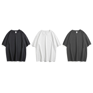 <span class=keywords><strong>T</strong></span>-shirt Trendy con Logo Personalizzabile, Maglietta Oversize con Spalle Cadenti, 100% Cotone, All'ingrosso - Product Image 2